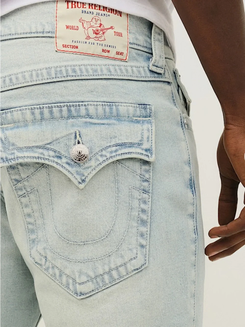True Religion Ricky Flap Straight Jean size 33